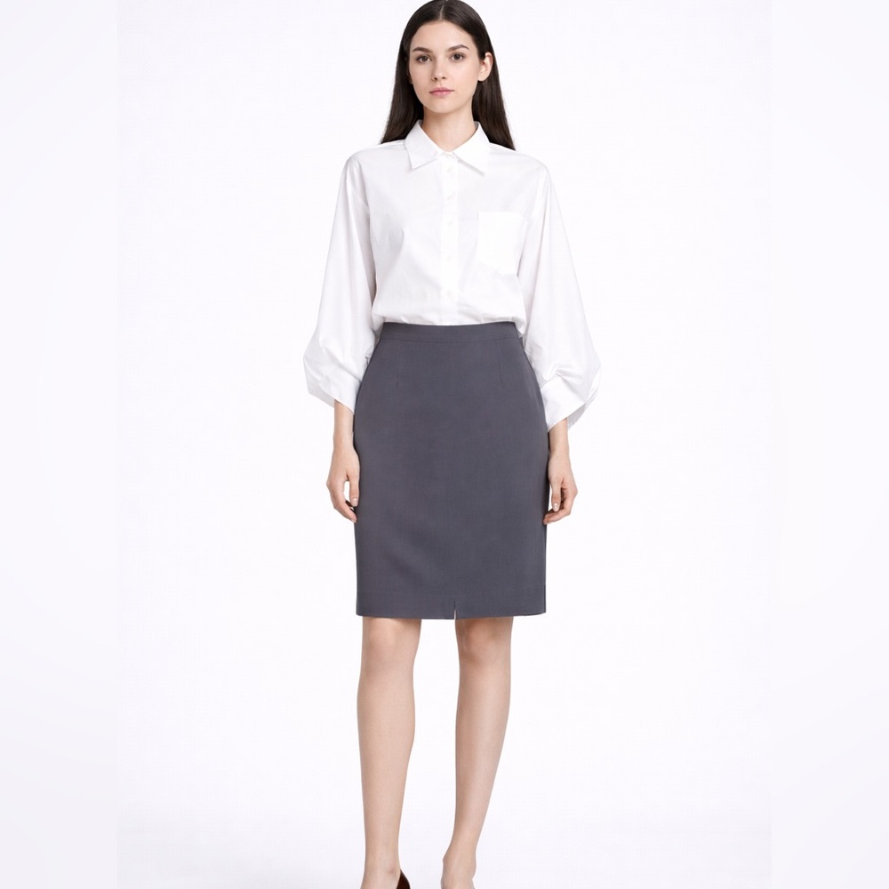 Giorgio Armani Gray Pencil Skirt